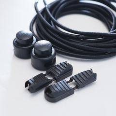 丸ゴム アウトドアゴム 3ｍｍ 長さ1.2M×2本入り JPC0137ブラック