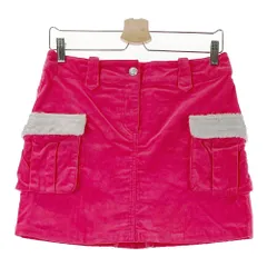 サイズ：M AND PER SE アンパスィ  コーデュロイスカート ポケットファー  レッド系 [240001311205] ゴルフウェア レディース ストスト