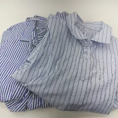 ◇ Θ 《 ノーブランド ストライプ柄 シャツセット レディース 》 E  【1502180052538】