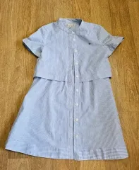 Tommy Hilfiger(トミーヒルフィガー) ストライプ 半袖 ワンピース 122 状態良好