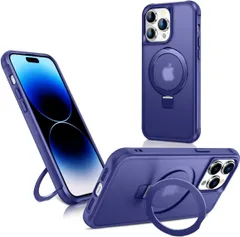 【特価セール】カメラ保護 ストラップホール付き カバー 360°回転スタンド 隠しリンク付き スマホカバー 耐衝撃 max pro 12 12 軽量 iPhone iPhone アイフォン13プロマックス 薄型 半透明 マグネット搭載 MagSafe対応 ケー