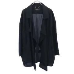 未使用 アナカ ドレープ ジャケット 38 ブラック Unaca 前開き 羽織 ロールアップ袖 レディース 【201212】 【中古】のサムネイル