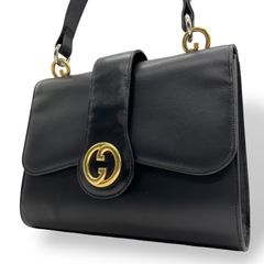 グッチ オールドグッチ ショルダー バッグ パテントレザー ワンショルダー GUCCI - 希少 グッチ インターロッキングG ワンショルダー バッグ