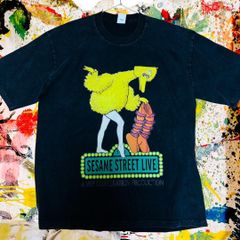 ビッグバード ケミカルウォッシュ リプリント Tシャツ 半袖 メンズ 新品 セサミストリート Tシャツ カットソーメンズ 半袖 ハイデザイン 個性的 新品未使用 レトロ 個性的 奇抜 エモい カットソー 攻め 前衛的 衣類 トップス お洒落 ハイデザイン