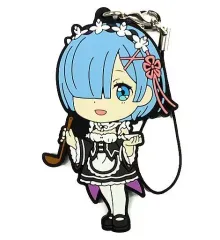 【中古】ストラップ(キャラクター) レム ラバーストラップ きゅんキャラいらすとれーしょんず 「一番くじ Re：ゼロから始める異世界生活」 E賞