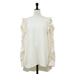 TOMORROWLAND - 美品 TOMORROWLAND collection トゥモローランド コレクション ブラウス ブルー 36(9号) 23春夏 ストライプ パフスリーブ シルク 半袖 トップス シャツ きれいめ カジュアル【レディース】 TOMORROWLAND - 美品 TOMORROWLAND collection トゥモローランド