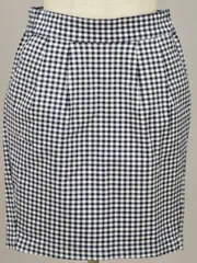 アースミュージックアンドエコロジー earth music&ecology チェック スカート Sサイズ ネイビー レディース F-M7523