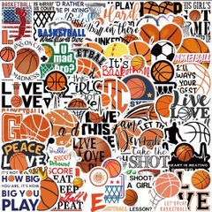 NBA バスケットボール ステッカー  デコ 防水 シール50枚