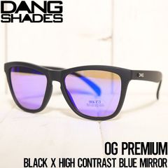 【送料無料】[クリックポスト対応] ハイコントラストレンズ サングラス DANG SHADES ダンシェイディーズ OG PREMIUM Black X High Contrast Blue Mirror