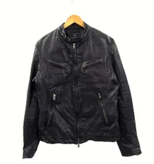 美品 メンズビギ ラムレザー シングル ライダース ジャケット グレージュ XL クロームタンニングレザージャケット｜メンズファッション通販