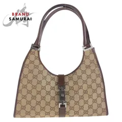 GUCCI グッチ ジャッキー ベージュ ブラウン GGキャンバス/レザー 002