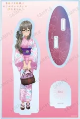 【中古】アクリルスタンド・アクリルパネル 双葉理央(浴衣ver) 描き下ろしイラスト パーツ付きBIGアクリルスタンド 「青春ブタ野郎はおでかけシスターの夢を見ない」