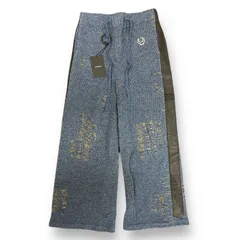 定価74800円 新品 MINUS 23AW DAMAGED TRUCK PANT ダメージトラックパンツ ダメージ加工 イージーパンツ ジャージ マイナス サックス M-23F-DTKPTのサムネイル