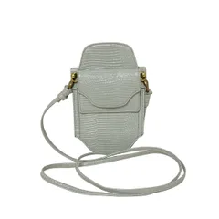 トフアンドロードストーン 携帯電話ケース - ライトグレー スマートフォンケース/型押し加工/コインケース付き/取り外し不可 レザー