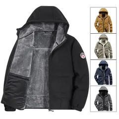 ボアジャケット フリースジャケット ジップパーカー ブルゾン メンズ フーディ 裏起毛 フリース 無地 アウター モコモコ ジャンパー 暖か 防寒 保温 秋 冬 厚手 ジャケット パーカー ISyT955