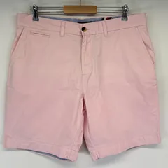 古着 トミーヒルフィガー TOMMY HILFIGER ショートパンツ チノパン ハーフ 半ズボン 短パン ワンポイント w36  ピンク メンズ