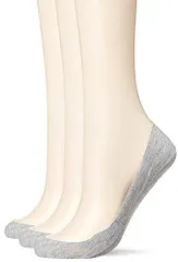 22.0-24.0 cm_杢グレー [グンゼ] フットカバー 靴下 トゥシェ Tuche 丈夫で脱げない 超浅履き 綿混 同色 3足組 TQK501 レディース 杢グレー 日本 22-24 (日本サイズM-L相当)