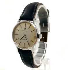 OMEGA オメガ Deville デヴィル SS/手巻き シルバー文字盤 レディース腕時計 稼働品【PF-112】