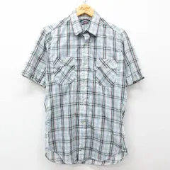 M/古着 リーバイス Levis 半袖 シャツ メンズ 80s 薄紺他 ネイビー 25apr04 中古 トップス