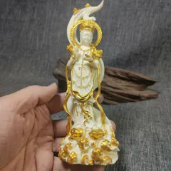 精巧な彫刻　象牙果　千手観音　ペンダント(如来仏、大日如来)3点セット 高120cm 観音菩薩立像 特大 千手観音 千手観音菩薩 千手観音像