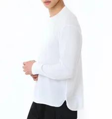 【新品】new balance(ニューバランス) メンズ 長袖 Tシャツ　Black Out Collection ポリワッフルロングスリーブシャツ トレーニング   スポーツウエア  速乾吸汗     ホワイト    AMT45259-WT