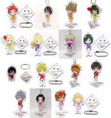 [중고] 키홀더 마스코트(캐릭터) 전 16종 세트 [아이돌 마스터 SideM×animatecafe 트레이딩 스탠드 키홀더 Garden Party ver. A 그룹]