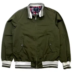 BEAMS ☆ ストレッチ コットン ブルゾン スウィングトップ オリーブグリーン M オシャレ 休日 大人カジュアル 古着 人気 ビームス■ED288のサムネイル