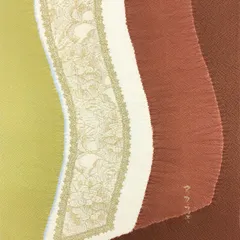 袋帯 正絹 未仕立 落款あり 付下げ・小紋・紬・シャレ物にも[あD862]