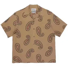 a803【美品】ワコマリア　舐達麻　バッズプール　人気色　希少　アロハシャツ 32c1399358ea0d00f0585c9b3587c9
