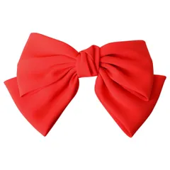 新品 2段リボン ゴム 大きめ 卒業式 レディース ヘアゴム 結婚式 かわいい ヘアアクセサリー 7.レッド