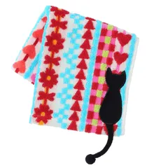 【数量限定】アイボリー ハートブック柄 綿100% 洗える 34X35cm ウォッシュタオル TT32804696 】マタノアツコ 西川 【 nishikawa