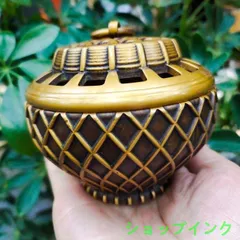 銅器香炉　茶道香炉　仏堂香炉 装飾品 工芸品　置物 銅器 香炉 象耳蓮花帯台台套炉 盤香 線香炉 仏堂 奉納 工芸品