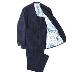 極美品✨ETRO ストライプ ツイード ヘリンボーン ビジネススーツセットアップ 極美品✨ETRO ストライプ ツイード ヘリンボーン ビジネススーツ