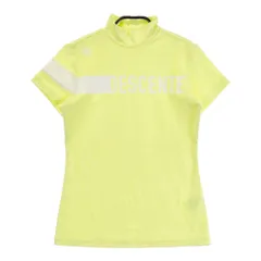 サイズ：M DESCENTE GOLF デサントゴルフ 2022年モデル モックネック 半袖 Tシャツ  イエロー系 [240101271961]# ゴルフウェア レディース ストスト