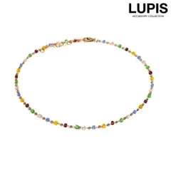 チョーカー ネックレス ビーズネックレス レディース カラフル キラキラ トレンド 大人 におすすめ おしゃれ ルピス LUPIS v1916