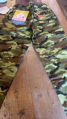 【Sサイズ】COOKMAN クックマン Chef Pants シェフパンツ Ripstop Camo Green Woodland リップストップ カモ グリーン ウッドランドカモ 迷彩 緑 イージーパンツ メンズ レディース 男女兼用 カジュアル