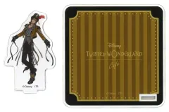 【中古】コースター レオナ・キングスカラー 「ディズニー ツイステッドワンダーランド×OH MY CAFE(2024) アクリルスタンドコースター ＜プレイフルランド＞」