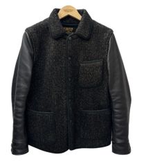 COOTIE クーティ ビーチクロスジャケット XL ウール レザー