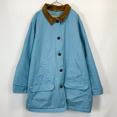 【古着】L.L.Bean コーデュロイ ハンティングジャケット ライトブルー 3XLサイズ