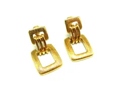 ■美品■ MONET モネ ヴィンテージ クリップ式 イヤリング アクセサリー レディース ゴールド系 DJ4279