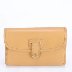 美品 コーチ オールド コーチ フラップ レザー コンパクト ウォレット 二つ折り 財布 レディース MMM BZ8-3【中古】