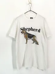 古着 80s USA製 犬 シェパード アニマル Tシャツ L 古着 