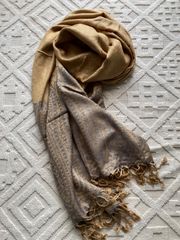 シルクコットン　柄　ショール