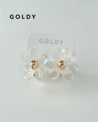 GOLDY/ゴールディ/クリア フラワー イヤリング/アクセサリー/2240205