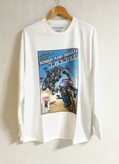 HWZN.MFG.CO. X ROUGH AND RUGGED W-NAME LONG SLEEVE TEE SHIRTS (ロンT）HWZNBROSS ハウゼンブロス × ラフアンドラゲッド 長袖Tシャツ カットソー ロンT 新品 ホワイト 白【ＸＬ】