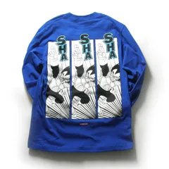 【新品】 BEAMS × F-LAGSTUF-F × ドラゴンボール / ビームス × フラグスタフ × DRAGON BALL　ロンT 長袖 Tシャツ カットソー ベジータ サイヤ人 青 ブルーのサムネイル