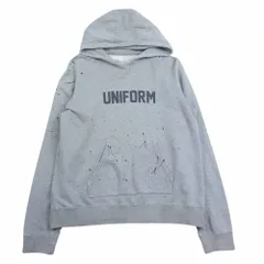 uniform experiment ユニフォームエクスペリメント UE-156020 ペイント デザイン ロゴ プリント プルオーバー パーカー グレー系 3【中古】のサムネイル