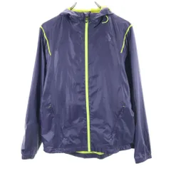 アディダス トレーニング ジャケット M ネイビー adidas 裏メッシュ フード メンズ 古着 【240421】