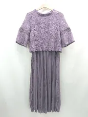 ◇ ⊂ ドレスプラス 花柄 半袖 ロング丈 ワンピース サイズ2XL ピンク系 レディース E  【1507160033354】