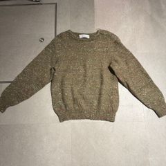 RANRA ランラ 22AW Shoulder Zip Knit ニット セーター マルチカラー カーキ系 size:M【表参道A07】